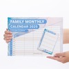 2022 A3 Wall Calendar 5 Columns Family Monthly Planner Employee