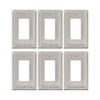 TREEWELL 6-Pack Decorator Outlet Cover Plate, Decorative Switch Plates and