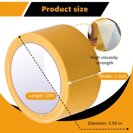 Total Tape UltraClear Double-Sided Fabric Tape - Heavy-Duty Invisible Bonding 2 Sided Tape | Multipurpose Carpets, Clothing & Home Decor (2in*33.8FT)