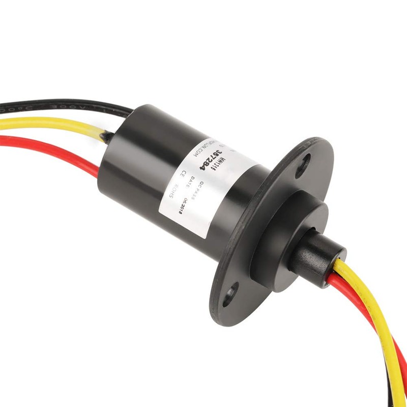Electrical Slip Ring, 250RPM 15A Mini Slip Ring 3 Wires