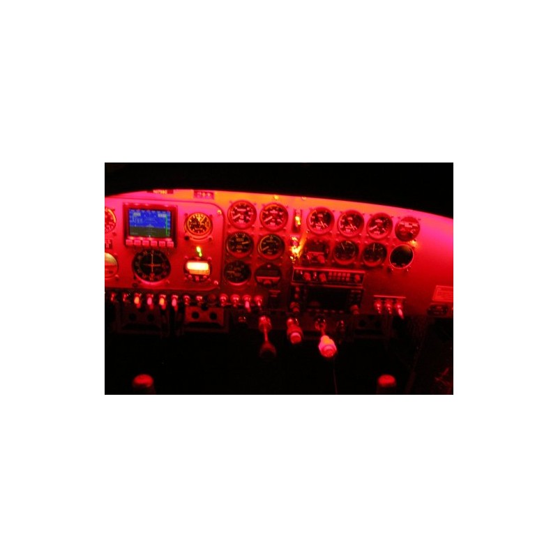 Pilotlights.net Dual Color (Red/White) LED Light Strips Auto Airplane Aircraft