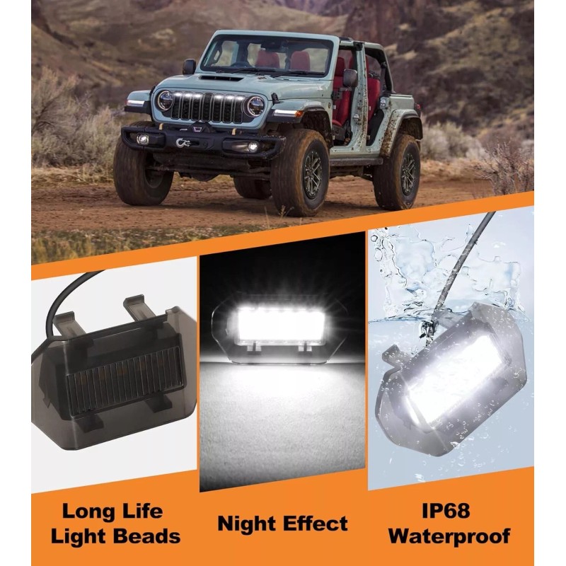 Sidi Grill Lights for 2024 Jeep Wrangler JL JLU Grill