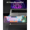 Solakaka SK968 60% Wired Gaming Keyboard,RGB Backlit,USB-C, Compact Mini Keyboard