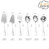 Stainless Steel Serving Utensils,8 Pcs Serving Set with Serving Spoons,Serving