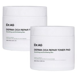Dr. Age Derma Cica Repair Toner Pad, 60 sheets, 120ml, 2 units / 닥터에이지 더마 시카 리페어 토너패드, 60매입, 120ml, 2개