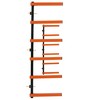 Six-Level 600 lb Capacity Lumber Storage Rack Wall-Mounted both Indoor