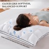 YOUR MOON Soft Support Pillow Queen Size, 100% Cotton Cover