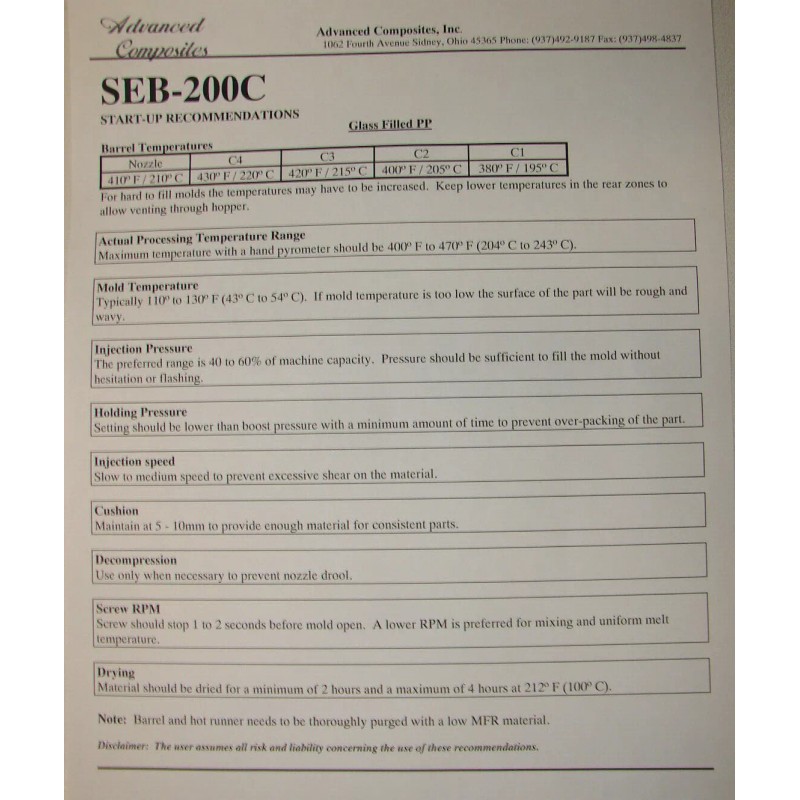 Advanced Composites Glass-filled Polypropylene Injection Molding Carbon Black Plastic Pellets