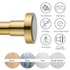 EBOATOP Shower Curtain Rod Tension- Never Rust No Drill Non-Slip