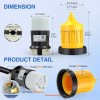 Nilight 30AMP RV Power Inlet Outlet Shore Power Kit w/Boot