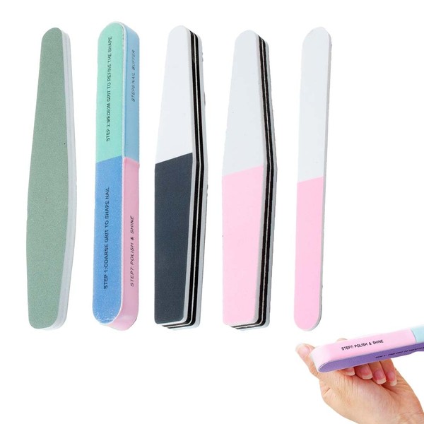 Nagelfeilen-Set,Nagelfeile und Nagel Puffer,Multidimensional Nail Buffer,einfach verwendbares Maniküre-Werkzeug zum Formen