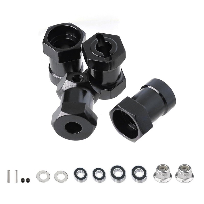 JOYSOG Aluminum 12mm Wheel Hub Hex Adapter Tamiya Lunch Box