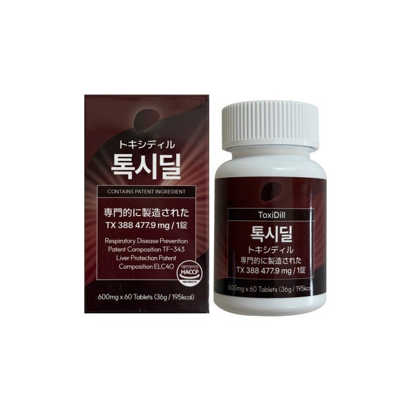 톡시딜 TX388 솔루션 600mg x 60정 1개 / 써클 Toxidel