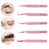 Eyelash Tweezers Set (Pink)