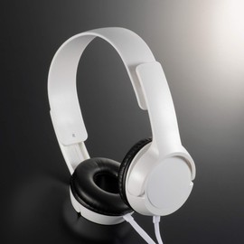 Ohm (OHM) AudioComm Stereo Headphones (White) HP-H125N-W Regular
