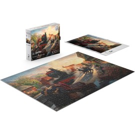 Buffalo Games - Silver Select - Thomas Kinkade - Hogwart's Express - 1000 Piece Jigsaw Puzzle for Adults -Challenging Puzzle Perfect for Game Nights - Finished Size is 26.75 x 19.75