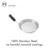 Outset Grill Skillet With Removable Handle, Stainless Steel