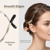 4PCS Metal Thin Headbands for Women, Elastic Hair Bands, Trendy