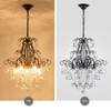 WUZUPS Crystal Chandelier 5-Light Pendant Ceiling Light Modern Lighting Fixture