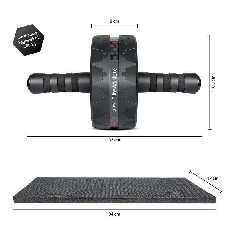 EliteAthlete AB Roller Abdominal Trainer, Sixpack Trainer, Abdominal Roller, Abdominal