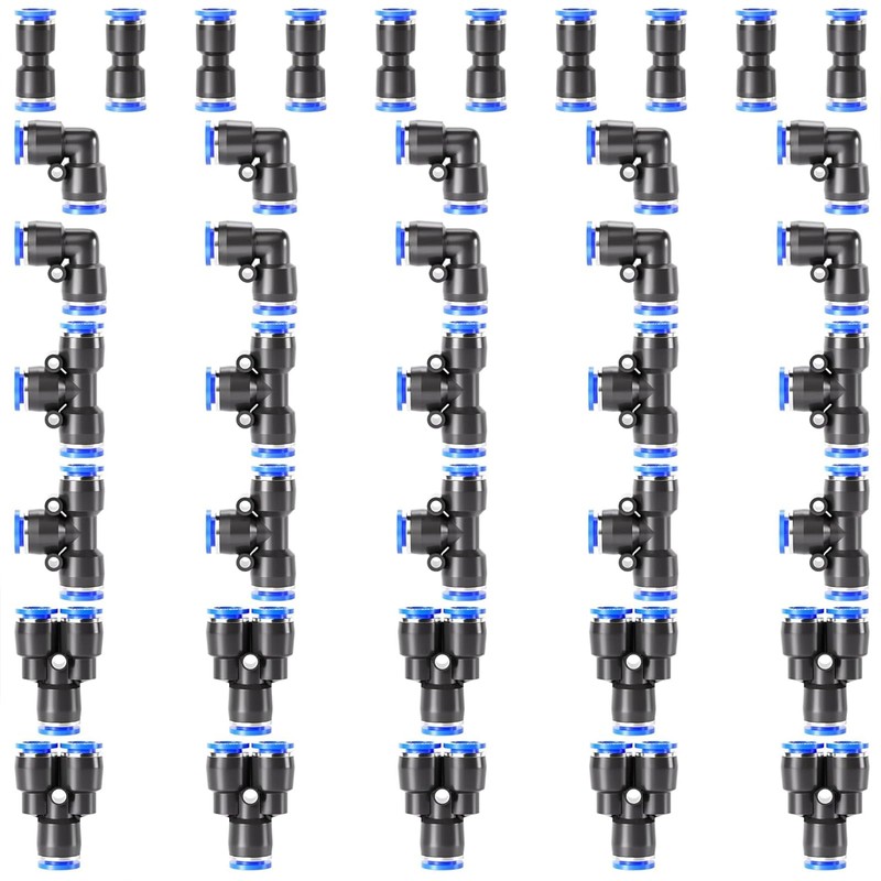 TAILONZ PNEUMATIC 6mm OD Push to Connect Fittings Pneumatic Fittings