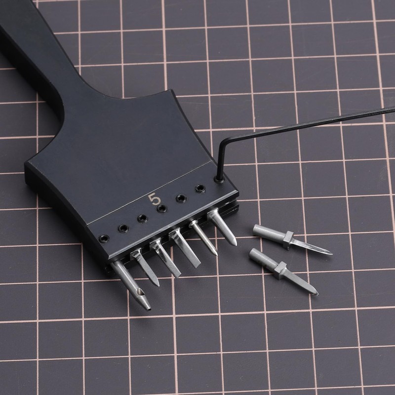 WUTA Removable Leather Hole Punch,Versatile Leather Stitching Punch,Leather Hole Punch