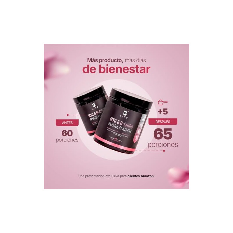 Life Myo Chiro Inositol Porciones Mezcla Platinum 266 Gramos