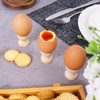 BOFUNX Pack of 10 Wooden Egg Cups for Painting, Easter