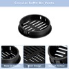 sourcing map 36Pcs 50mm/1.97" Circular Soffit Air Vents, Plastic Soffit