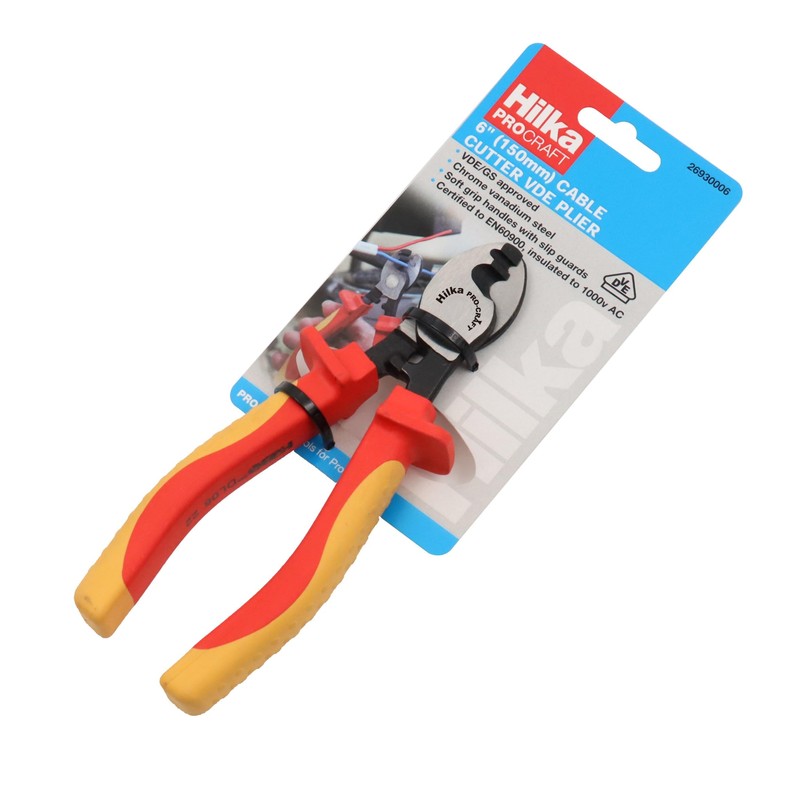 Hilka 26930006 6" (150mm) Cable Cutter VDE Pliers