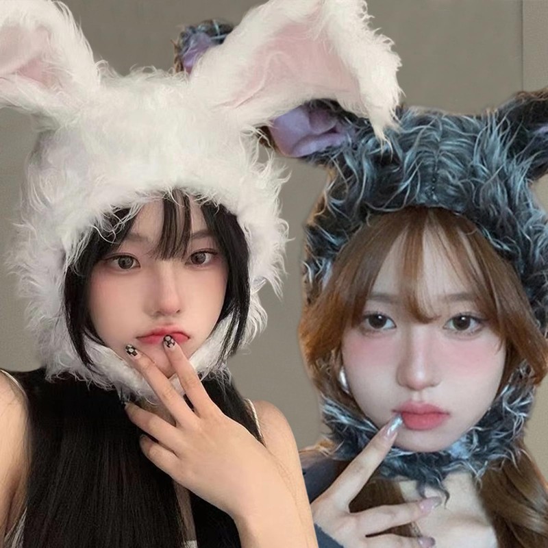 GEMAKA Rabbit Ears, Fluffy Halloween Cosplay, Rabbit, Cosplay, Headpiece, Funny,