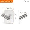 HARFINGTON 8pcs Self Adhesive Hook Waterproof Stainless Steel Shower Racks