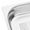 Vogue Stainless Steel Perforated 1/2 Gastronorm Tray 4 Litre /