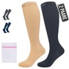 360 Relief Kompressionsstr√ºmpfe Damen und Herren - 2 Paare Kompressionssocken