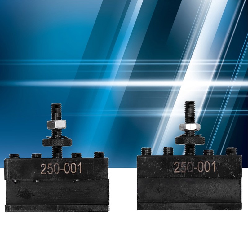2Pcs Tool Post Holder Turinng Facing Boring Piston Wedge Hardware