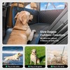 REEVAA Dog Car Seat Cover for Back Seat, Hard Bottom