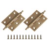 sourcing map 2Pcs 2 x 0.91 Inch Door Hinge Solid