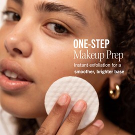 First Aid Beauty - Facial Radiance Pads with Glycolic & Lactic Acids, Daily Exfoliating Pads with AHA, Visibly Smaller Pores, Help Tone & Brighten Skin, One-Step Makeup Prep, Compostable, 28