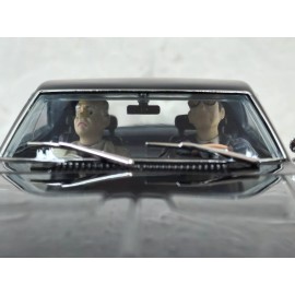 Pioneer P126 BULLITT Dodge Charger Assassins 1/32 Slot Car in Display Case