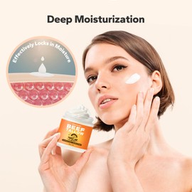 SilkySecret Beef Tallow for Face & Body (4 Oz), Grass-Fed Beef Tallow & Raw Wild Honey Blend, Deep Nourishing Tallow Balm for All Skin Types