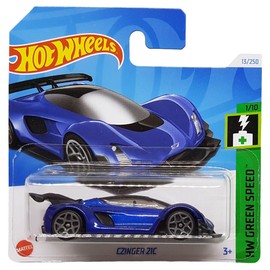 Hot Wheels - CZinger 21C - HW Green Speed 1/10 - HRY49 - Short Card - Hybrid Sports Car - Colour Blue My Mind - Mattel 2024