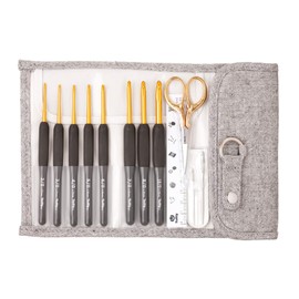 Tulip Etimo Crochet Set with Cushion Grip, Premium Gold