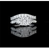 Venetia Top Grade Realistic Princess Cut Simulated Diamond 3-Stones Ring