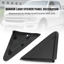 Hoypeyfiy 1AN69RXFAA Pair Driver & Passenger Side Mirror Flag Applique Panel Trim Replacement for Chrysler Town & Country 2008-2016, Replacement for Dodge Grand Caravan 2008-2020, Replace 1AN69RXFAB