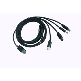 Traovien USB C Splitter Cable, 3.3FT USB 2.0 Type A Male to USB Type C(USB-C) Male 1 to 4 Splitter Cable Data Charge Connector Adapter Cord 1M