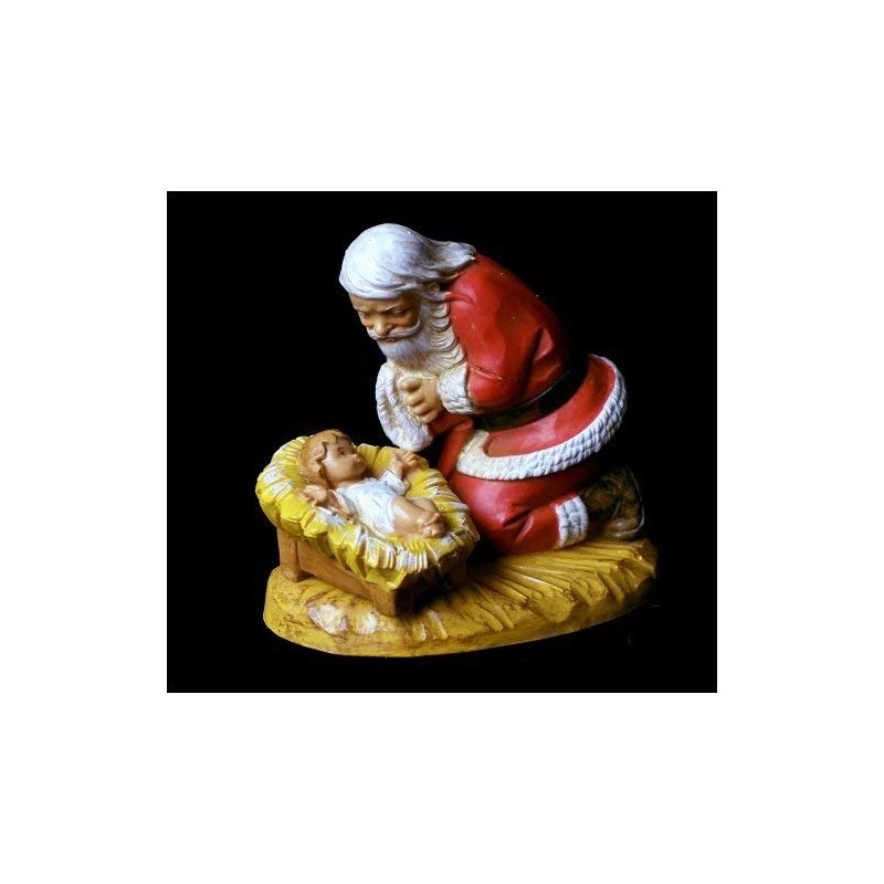 Fontanini by Roman Inc., Kneeling Santa, 5" Specialty Figures Collection,