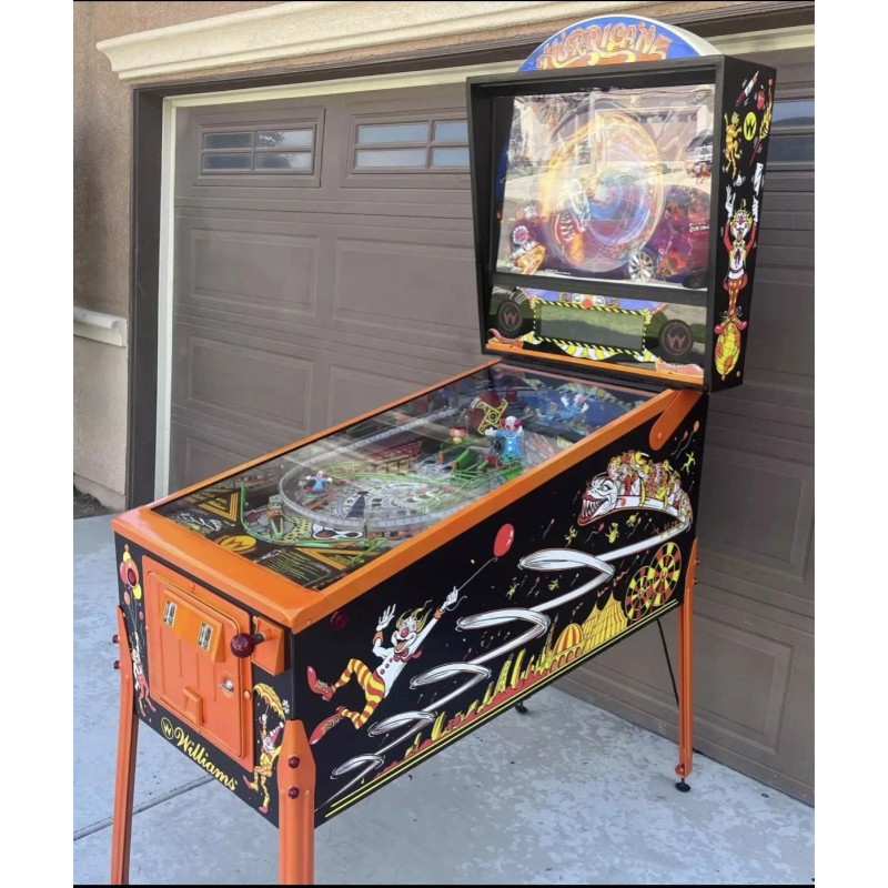 Williams Hurricane Pinball Custom Apron Instruction Cards