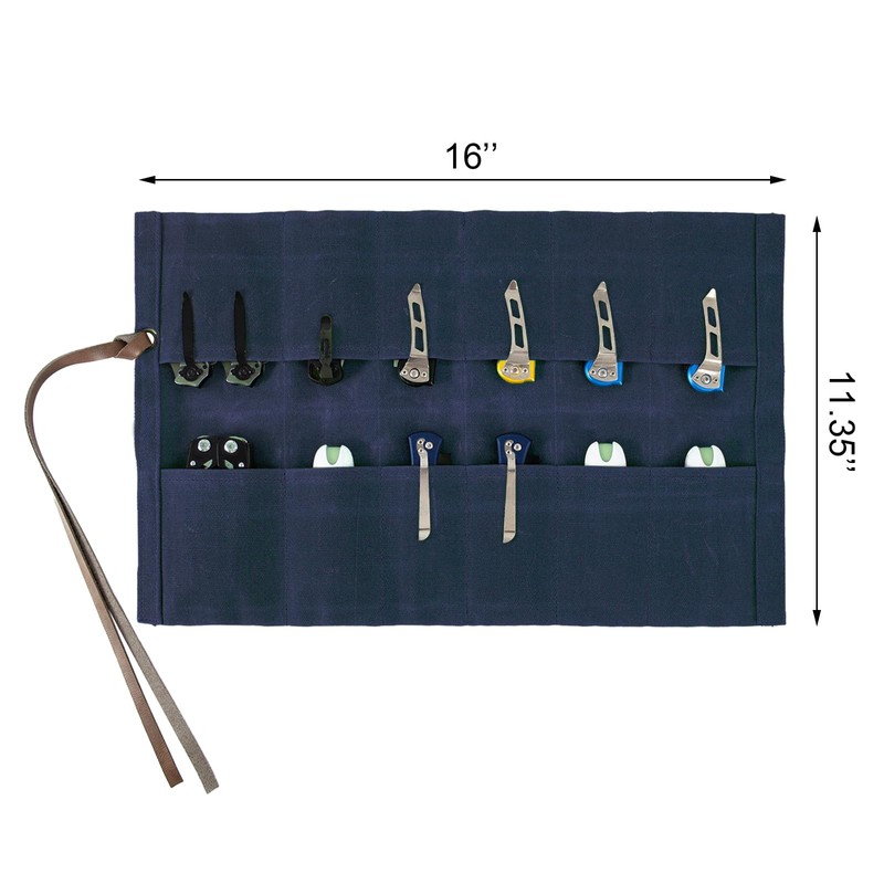 Knife Display Bag with 12 Slots Pocket Knives, Pocket knife