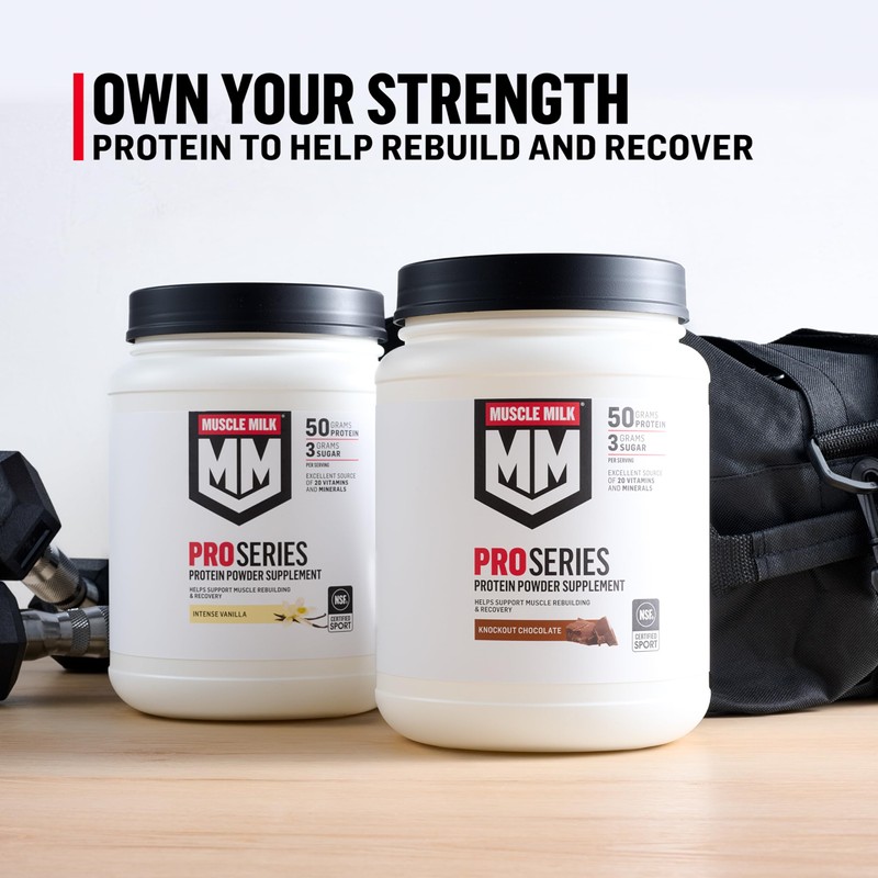 Muscle Milk Pro Series Protein Powder Supplement, Slammin' Strawberry, 2