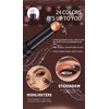 Shimmer Cream Eyeshadow Stick Set, 6 Warm Bronze Metallic Eye